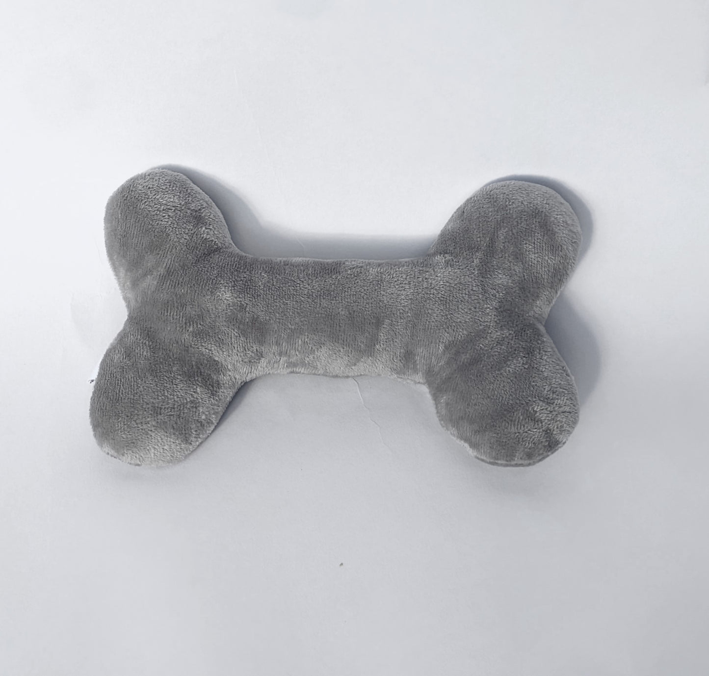 2-in-1 POOCHI GREY PLUSH BONE DOG TOY