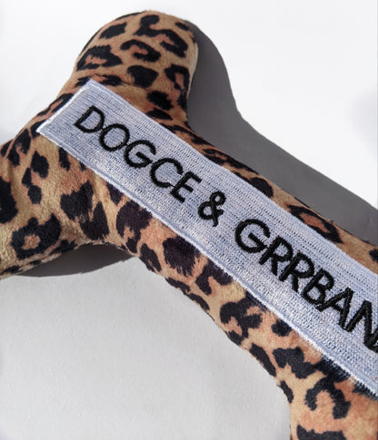 DOGCE & GRRBANA PLUSH BONE DOG TOY